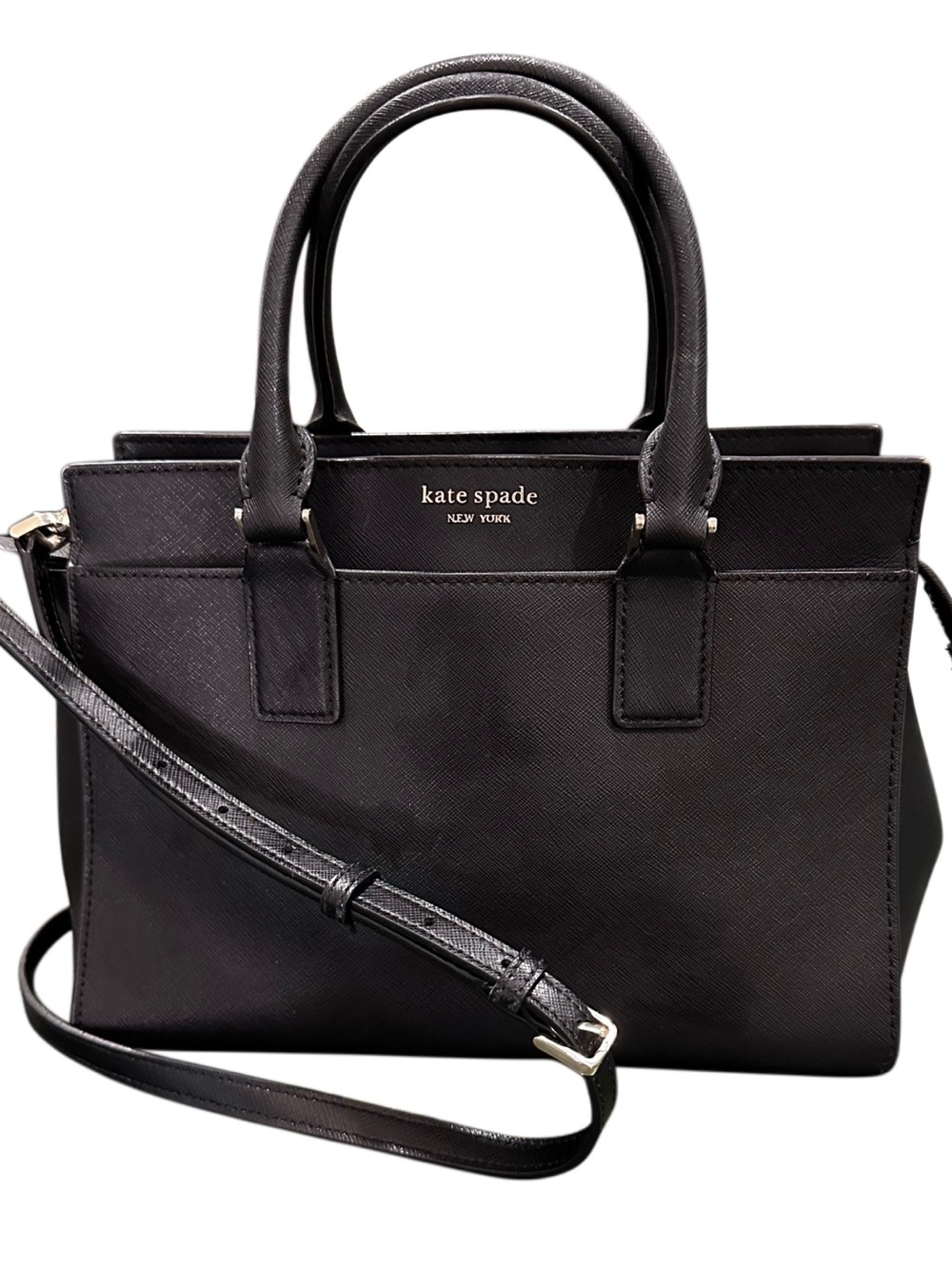 Kate Spade Cameron St. Candace NY Satchel Leather Structured Satchel Crossbody